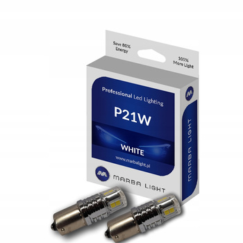 Żarówki P21W BA15S LED BIAŁA ML4G21W