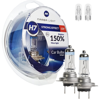 ŻARÓWKI MARBA LIGHT STRONG EFFECT H7 55W 12V W5W