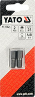 YATO KOŃCÓWKA 1/4"x25mm HEX H8 /2szt.