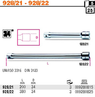 BETA PRZEDŁUŻACZ 3/4" 200mm 928/21