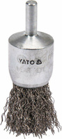 YATO SZCZOTKA DOCZOŁOWA Z TRZPIENIEM  25mm INOX
