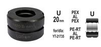 YATO MATRYCE ZAPASOWE DO ZACISKARKI DO RUR PEX-AL-PEX YT-21735 TYP U 20MM