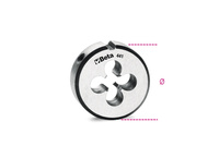 BETA NARZYNKA OKRĄGŁA, GWINT METRYCZNY DROBNOZWOJNY, STAL CHROMOWA 441 8x0,75