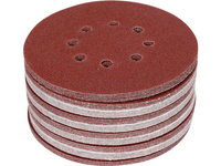 YATO KRĄŻEK ŚCIERNY NA RZEP 8 OTW.P150 150mm  /50szt.