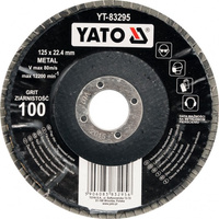 YATO ŚCIERNICA LISTKOWA WYPUKŁA 125mm P 40