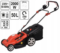 YATO KOSIARKA ELEKTRYCZNA 2000W 430mm 50L