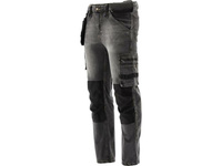 YATO SPODNIE ROBOCZE STRETCH JEANS STEEL GREY ROZM.L