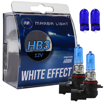 ŻARÓWKI MARBA LIGHT WHITE EFFECT HB3 65W 12V W5W