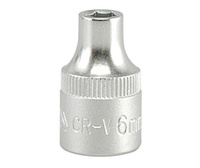 YATO NASADKA  6-KĄTNA   3/8"  KRÓTKA  6mm