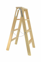 AW DRABINA TABORET DREWNIANY 2x4 STOPNI 150KG