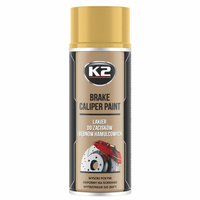 K2 LAKIER DO ZACISKÓW HAMULCOWYCH. BRAKE CALIPER SPRAY - ZŁOTY 400ML