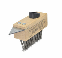 AWTOOLS SZCZOTKA DRUCIANA DO BRUKU ZE SKROBAKIEM N/O