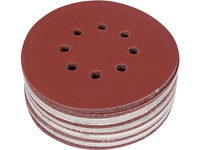 YATO KRĄŻEK ŚCIERNY NA RZEP 8 OTW.P240 150mm  /50szt.