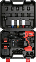 YATO KLUCZ UDAROWY 18V LI-ION 1/2" 2x3,0Ah /ZESTAW 21elementów