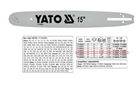 YATO PROWADNICA ŁAŃCUCHA 38cm/64/325"/1,5