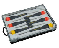 STANLEY WKRĘTAKI PRECYZYJNE KOMPLET 6 szt. PŁASKIE+ KRZYŻOWE