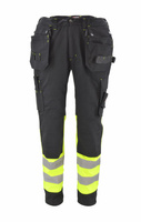 AWTOOLS SPODNIE ROBOCZE KIESZENIE MONTERSKIE T3/ ODBLASKOWE/ XXL