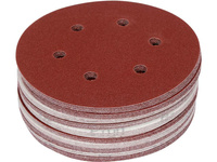 YATO KRĄŻEK ŚCIERNY NA RZEP 6 OTW.P100 150mm /50szt.