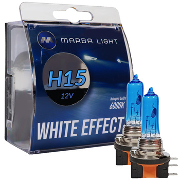 ŻARÓWKI MARBA LIGHT WHITE EFFECT H15 55/15W 12V