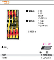 BETA ZESTAW WKRĘTAKÓW IZOLOWANYCH 7szt.WE WKŁADZIE 2424/T