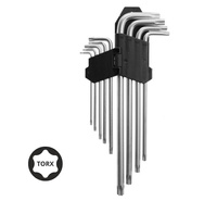 AWTOOLS KLUCZE TORX DŁUGIE / T10-T50 / 9 SZTUK
